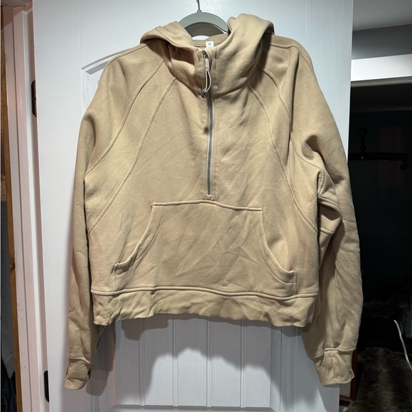11. Lululemon Scuba Oversized 1/2 Zip Hoodie in Trench - Picture 5 of 10